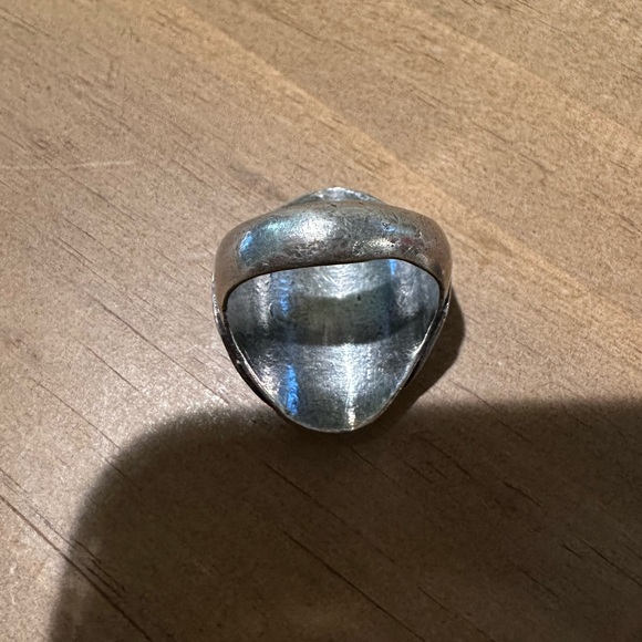 Vintage sterling silver turquoise stones ring - Picture 2 of 10